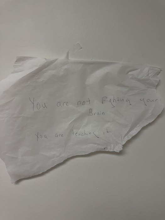 You are not fighting your brain. You are teaching it.